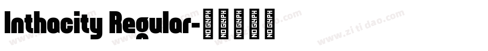 Inthacity Regular字体转换